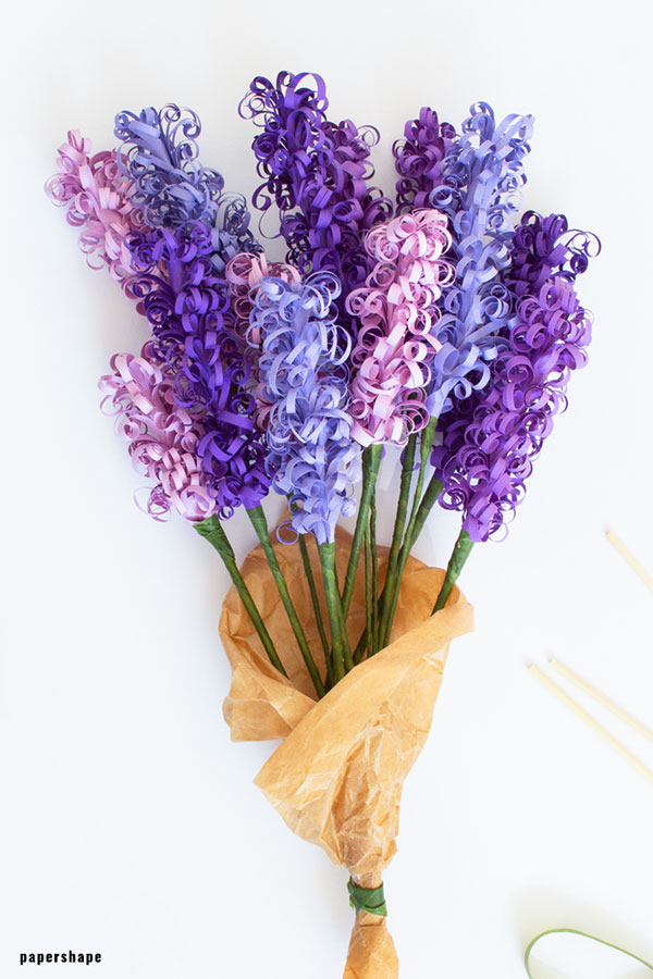 How to make hyacinth from paper