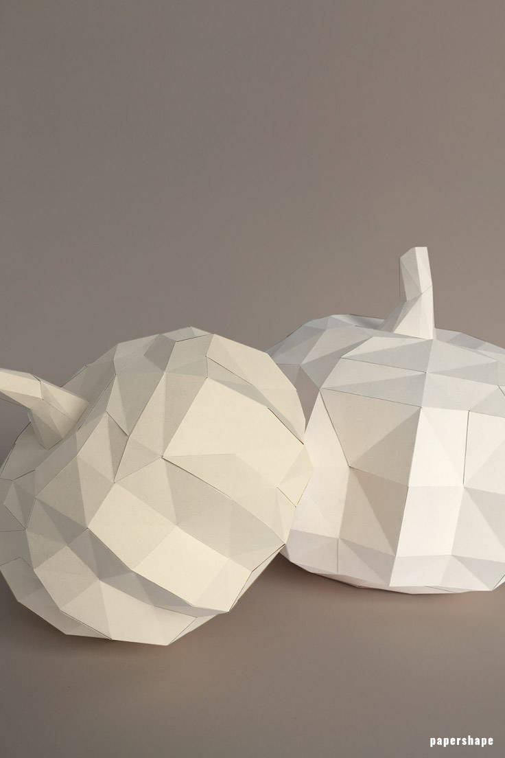 fall diy: step by step 3d paper pumpkin craft for adults 