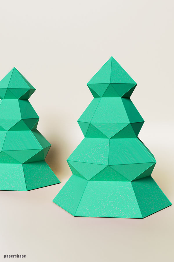 How to make a papercraft Christmas tree #papercraft #christmastree #christmasdecor #crafting #diy