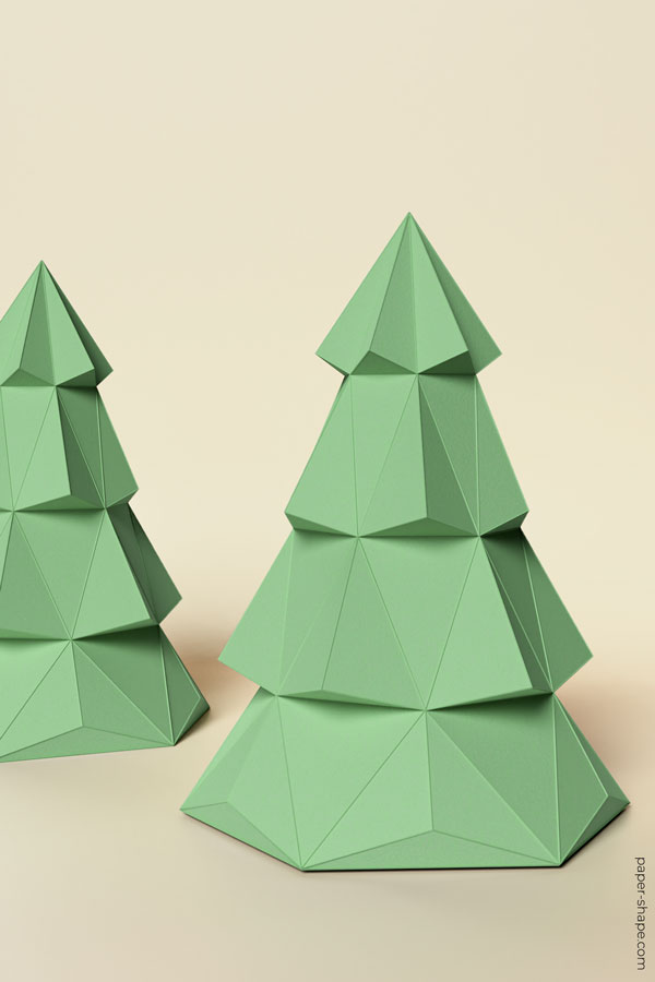 DIY Papier Tannenbaum basteln #papercraft #diy #bastelnmitpapier  