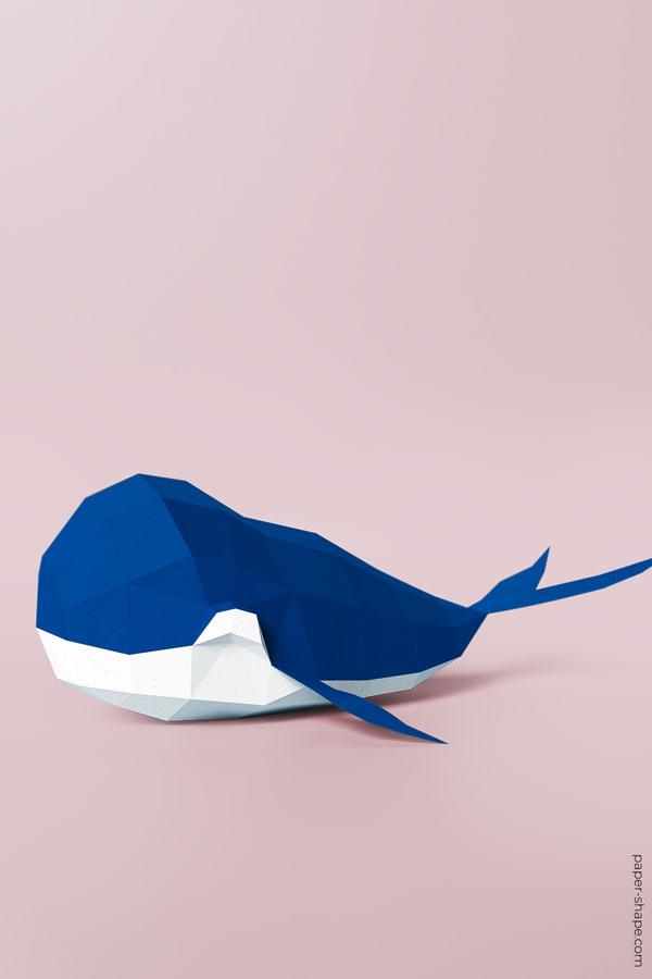 How to make a papercraft whale #papercraft #diy  
