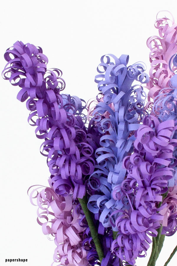 How to make hyacinth paper flower #papercraft #paperflowers #hyacinth