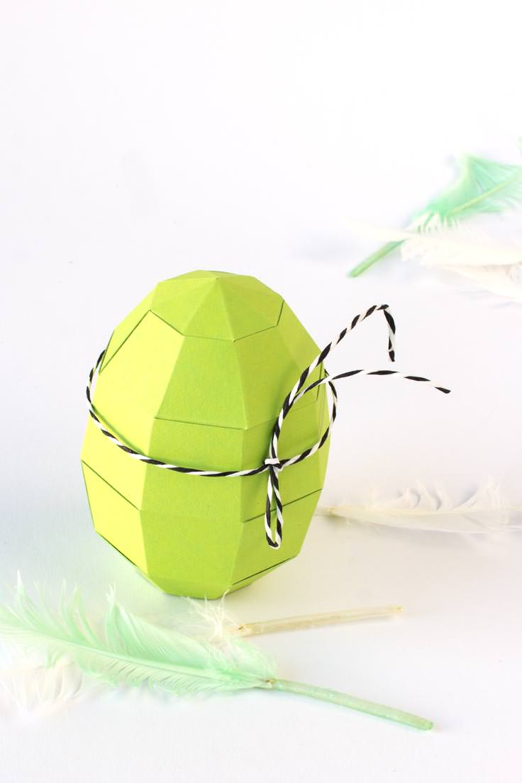 How To Make A Paper Egg Very Easy With Free Template Papershape