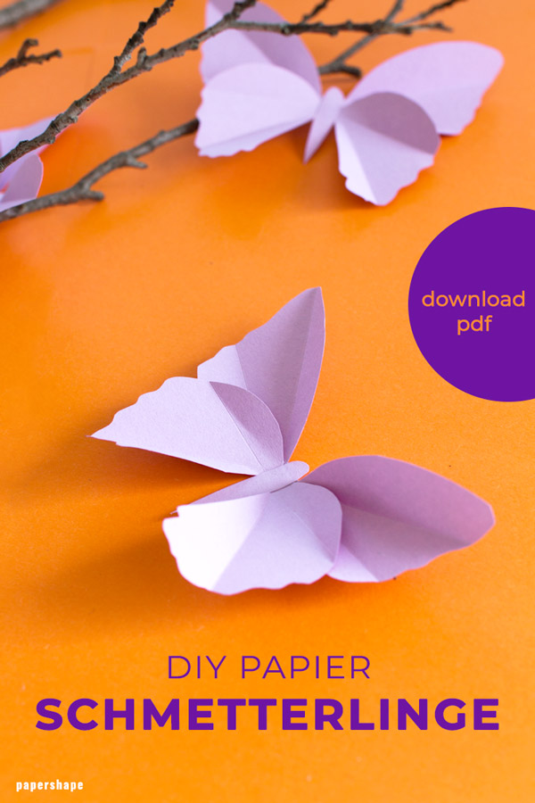 How To Make Paper Art Butterflies