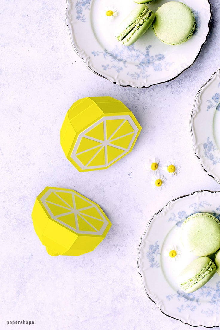 How to make lemons from paper #papercraft #diy #hochzeitsdeko