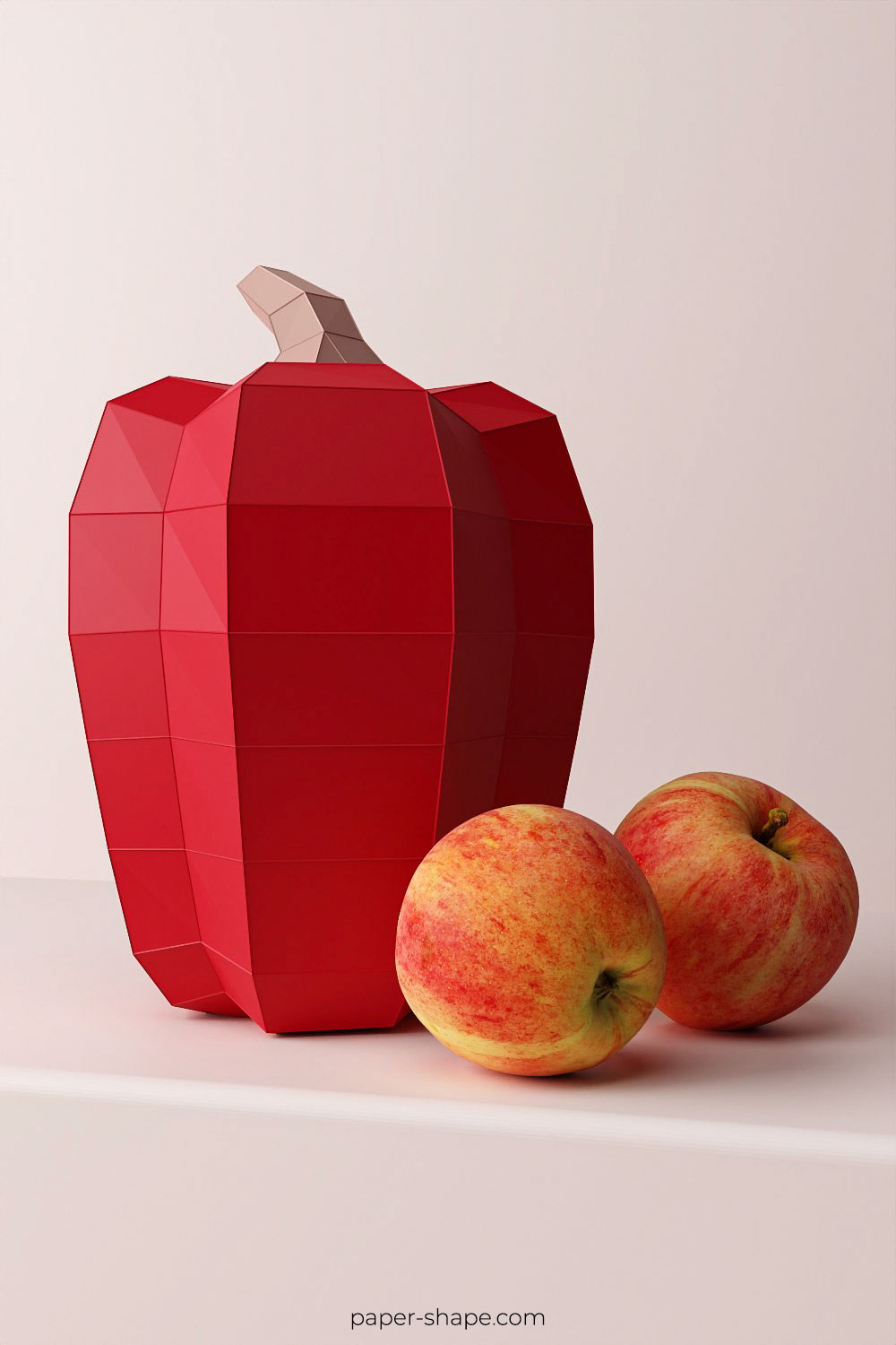 3D Paper Sweet Pepper